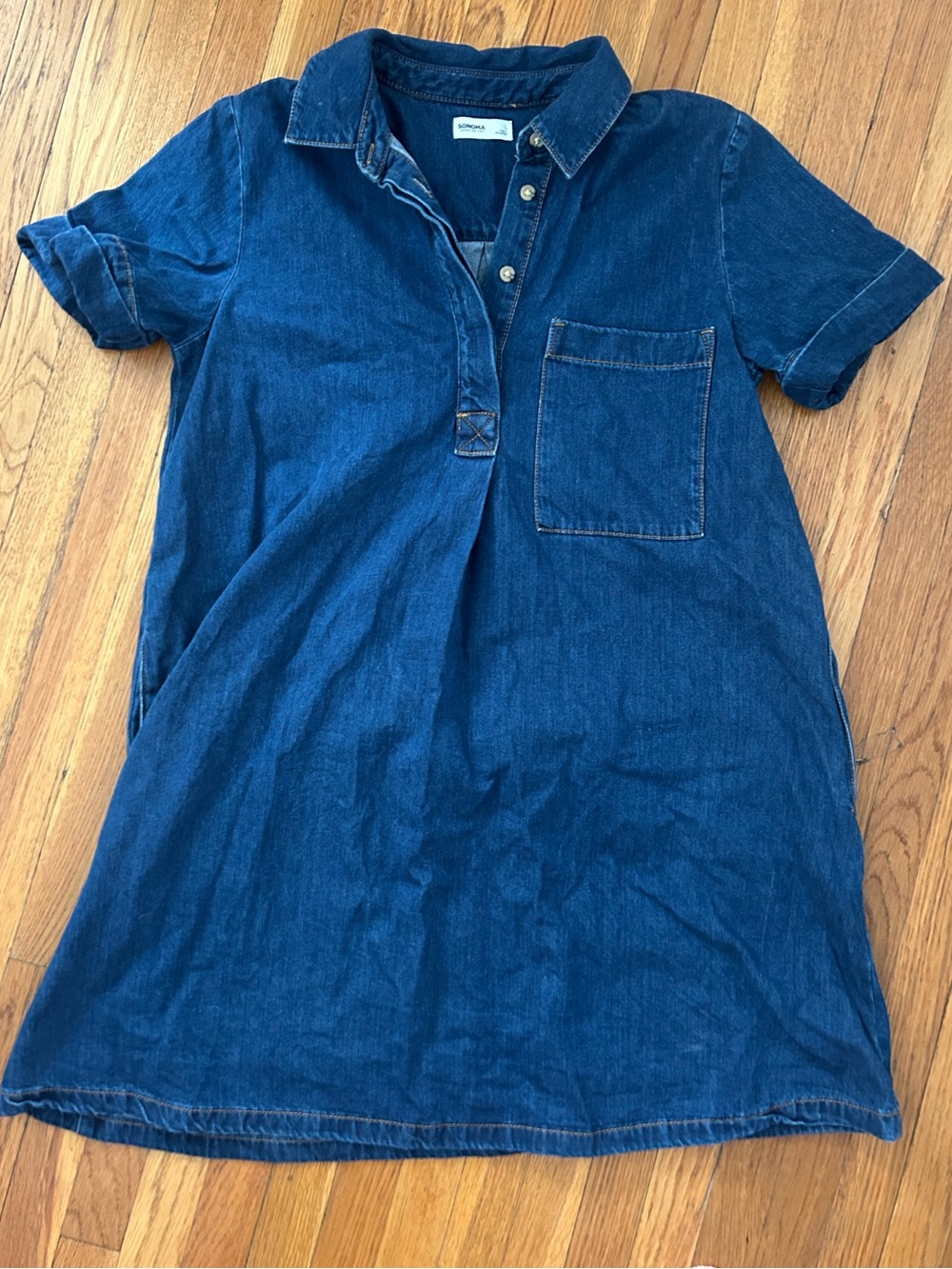 Sonoma Denim Dress with Pockets
